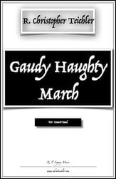 Gaudy Haughty March Concert Band sheet music cover